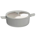 Pentola con coperchio antiaderente balance moonmist grigio 28 cm