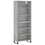Buffet credenza cassettiera armadio mobile contenitore organizer per cucina soggiorno salotto 69,5 x 32,5 x 180 cm legno ingegnerizzato grigio 02_0031998