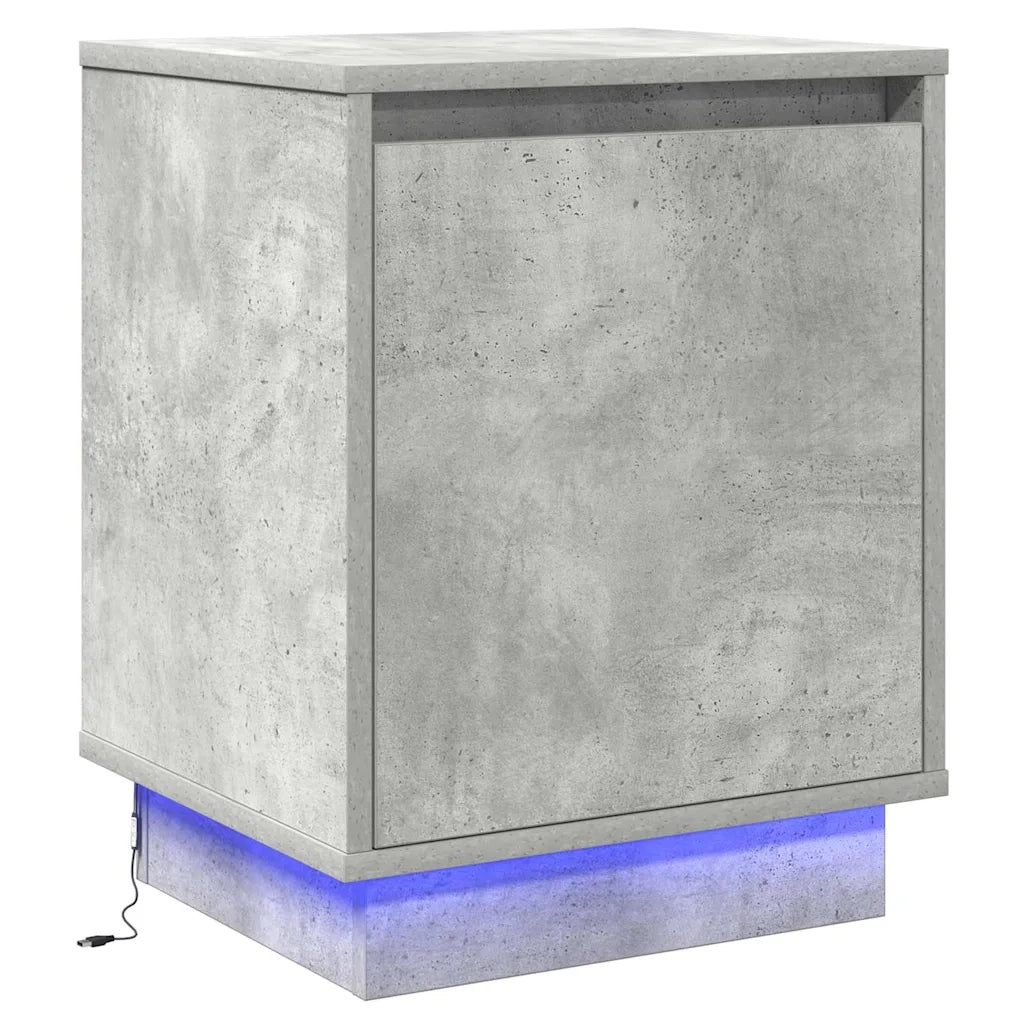 Armadio da Notte 2 pcs Grigio cemento 39 x 34,5 x 50 cm 869601