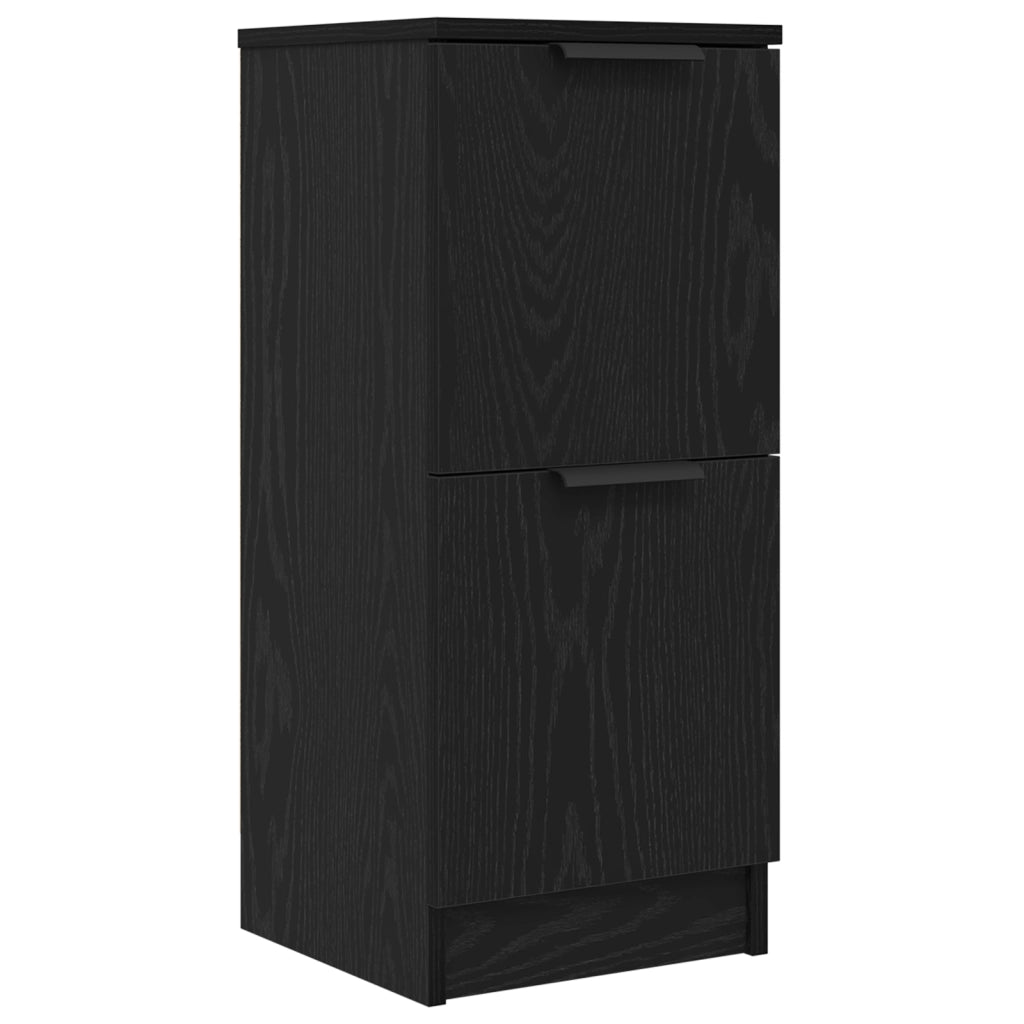 Credenza 3 pcs Rovere Nero Legno multistrato 3332500