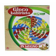 Trade Shop - Gioco Labirinto In Legno Giocattolo Gioco Per Bambini Intuito Strategia +3 Anni -