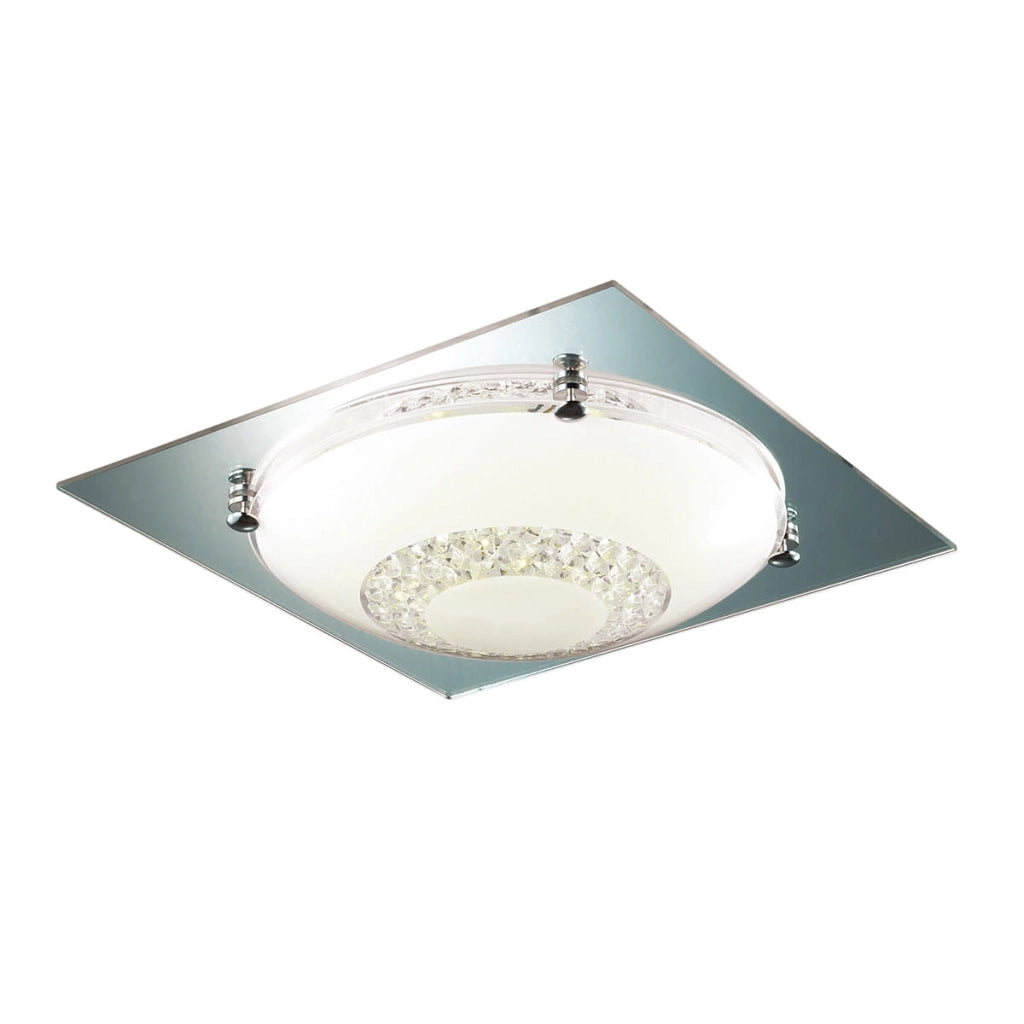 Plafoniera LED Italux Ermes quadrata bianca 18W 3000K