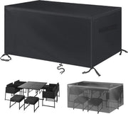 Protezione per Mobili da Giardino - Copertura Impermeabile e Resistente al Vento per Mobili in Rattan (308 x 138 x 89 cm) - Inclusa Tasca di Riposo