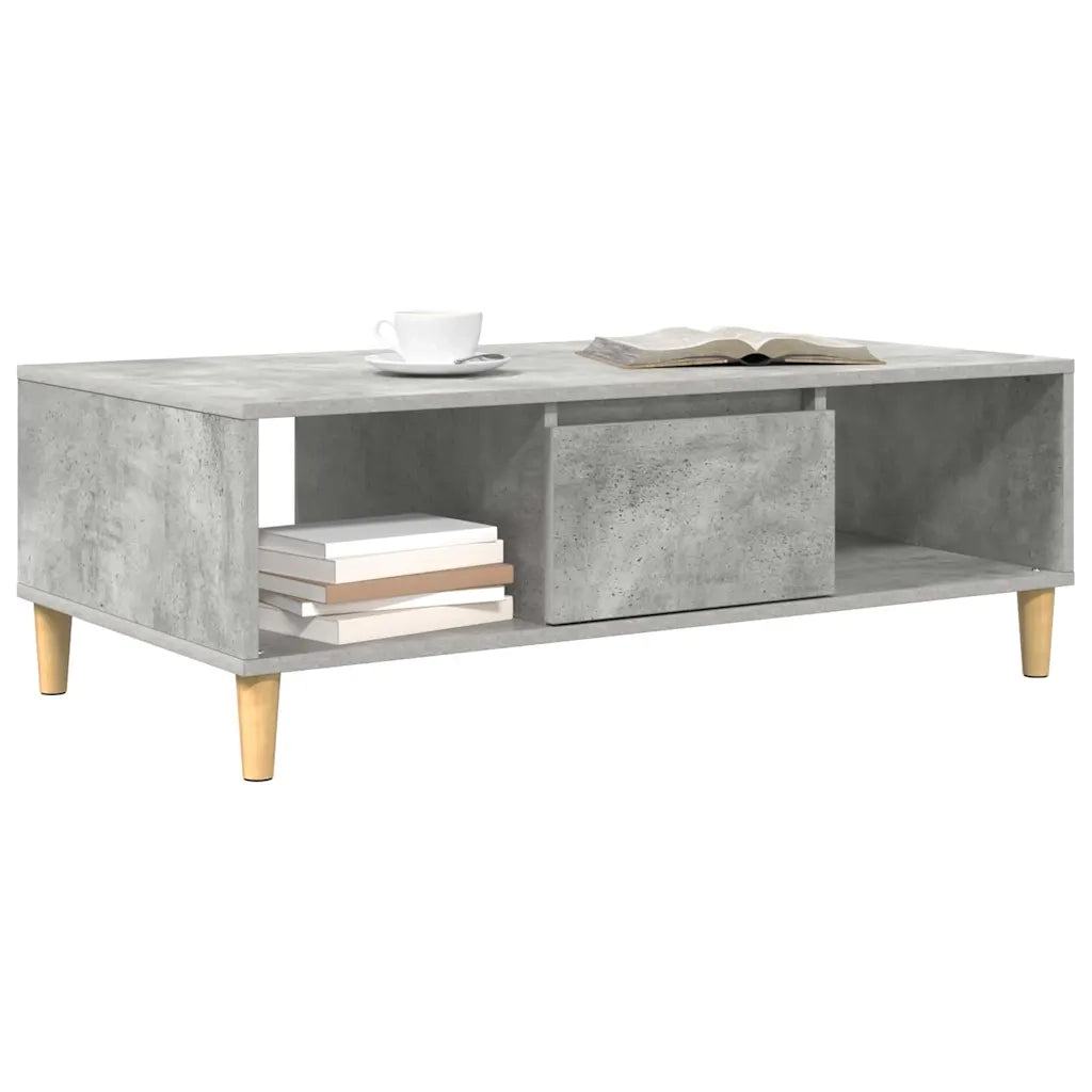 Tavolino da salotto Grigio cemento 102 x 55 x 35 cm 876192