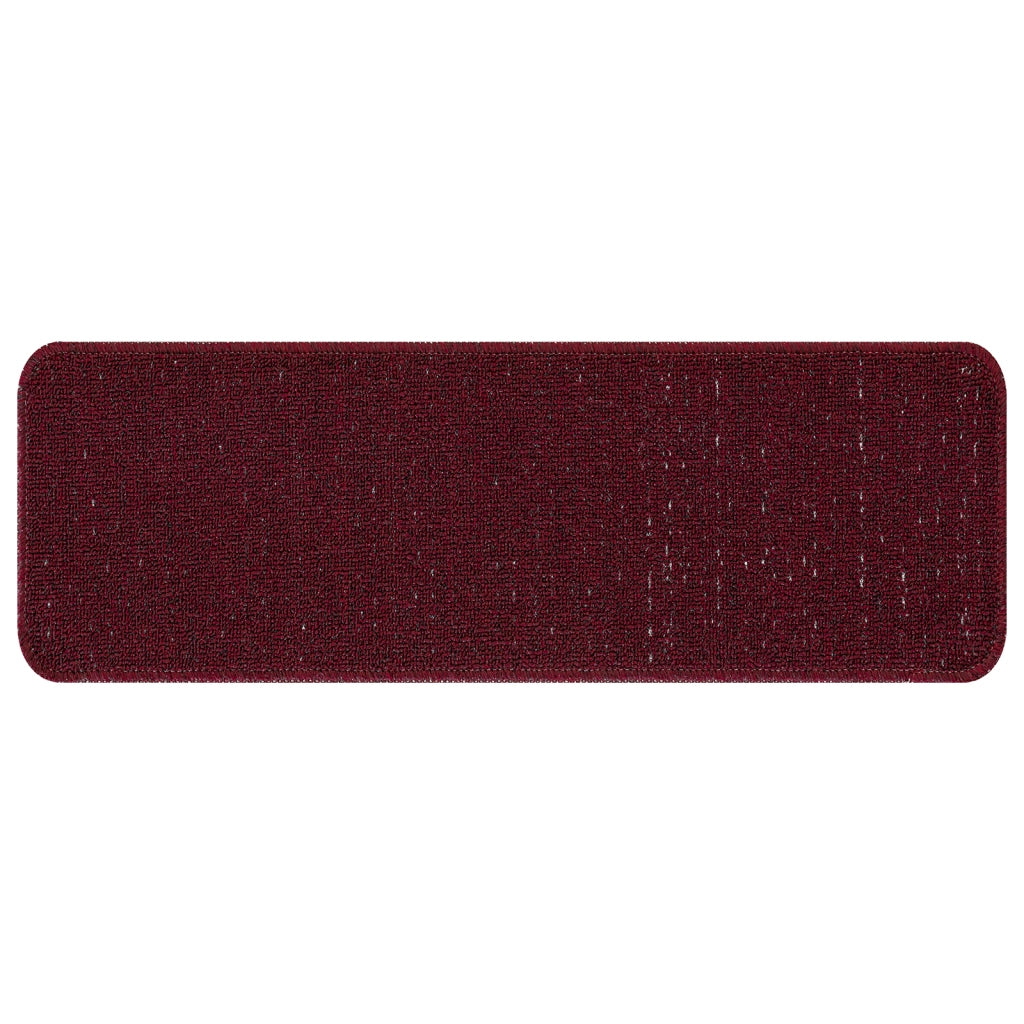 Tappeti per scale  con retro in lattice Bordeaux 25x60 cm
