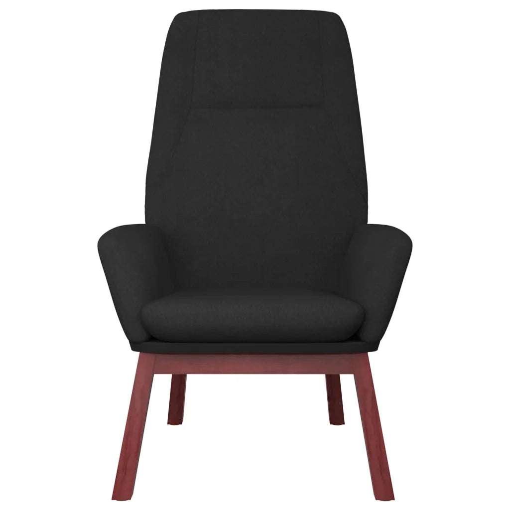 Poltrona Relax con Poggiapiedi Nera in Tessuto cod mxl 14200