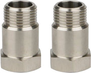Adattatore di Sensore di Ossigeno, Set a 2 pezzi - Adattatore Universale per Luce di Avviso del Motore - Estensore di Sensore di Ossigeno con Isolatore - 35mm M18 * 1.5 - Per Sistemi di Scarico.