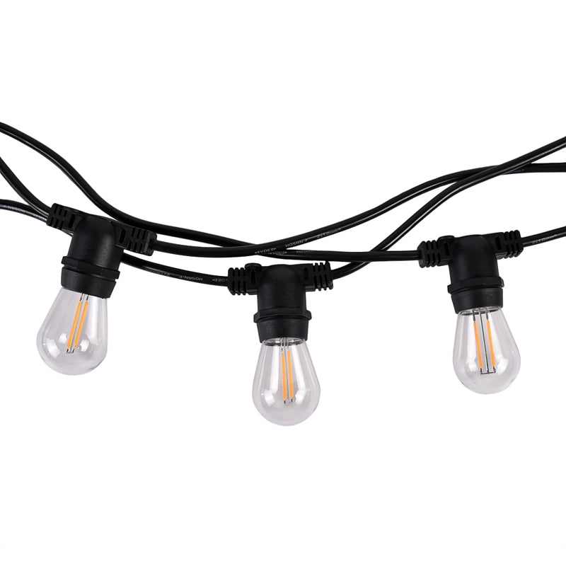 CATENA LUMINOSA LED 10M 10 PORTALAMPADA E27 PROLUNGABILE IP54 PER ESTERNI - IDEALE PER FESTE EVENTI E DECORAZIONI NATALIZIE