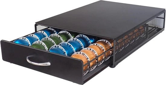 Capsule holder con caricabatterie per 40 tazze Nespresso Vertuo - Tazze di caffè contenitore capsule Nespresso