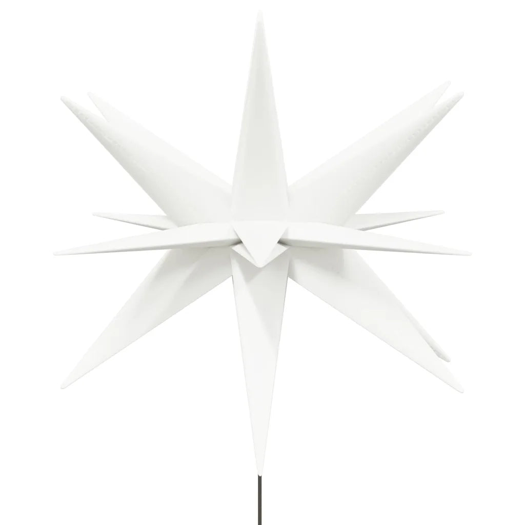 Luce di Natale con Picco Terra e LED Pieghevole Bianca 57 cm 356191
