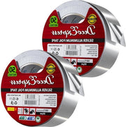 Tappo di sigillatura per metalli alta temperatura - nastro di alluminio 45 mm x 50 m per riparazioni - 2 pezzi