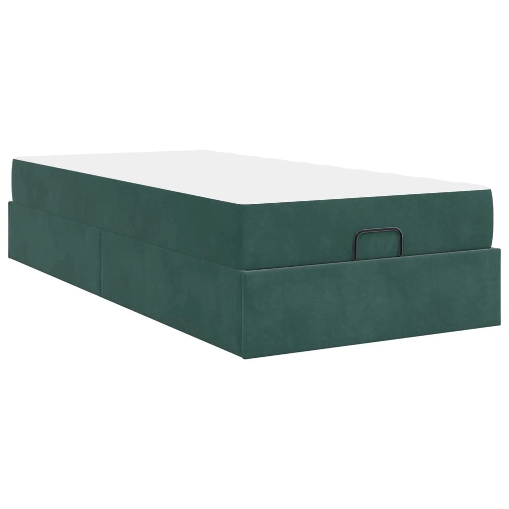 Struttura letto con materasso 2 pcs Verde Velluto 3399525
