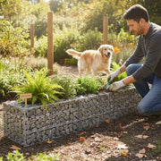 Gabion Raised Bed Galvanized Steel 180x30x30 Cm