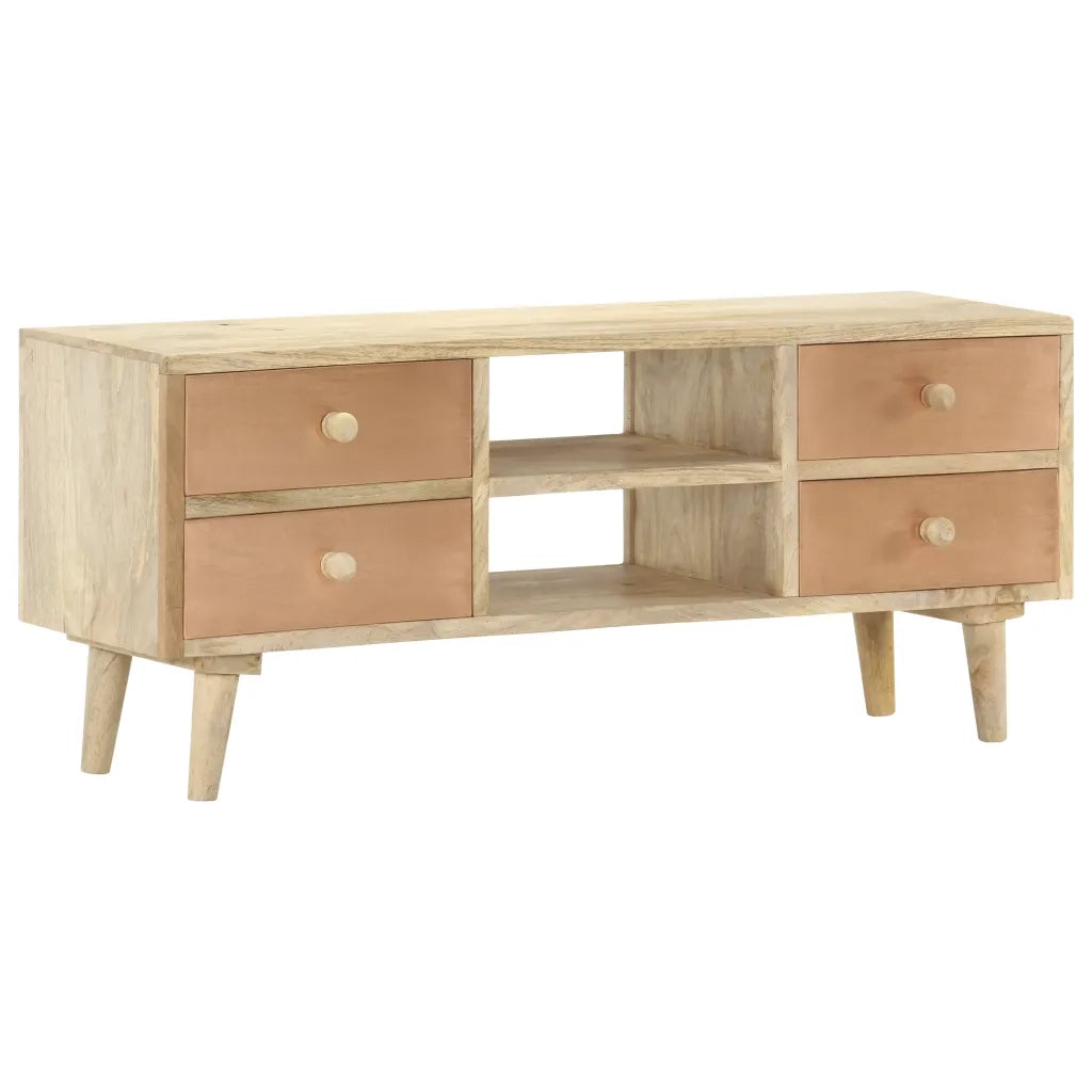 Mobile TV | Armadietto TV | Mobile Porta TV 110x30x45 cm in Legno Massello di Mango