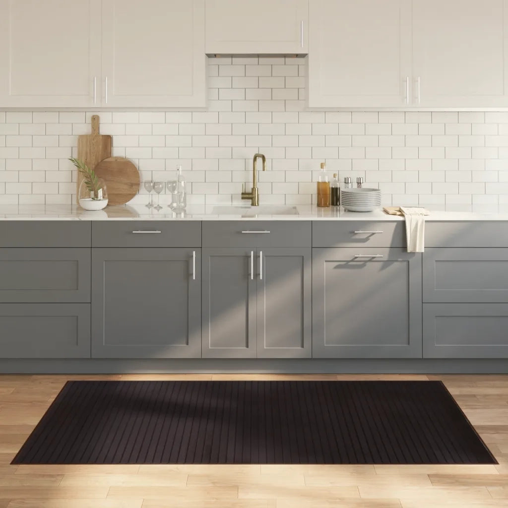 Tappeto Rettangolare Marrone Scuro 100x200 cm in BambÃ¹