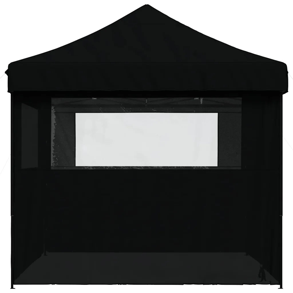 Tendone per Feste Pieghevole Pop-Up con 4 Pareti Nero 4005030