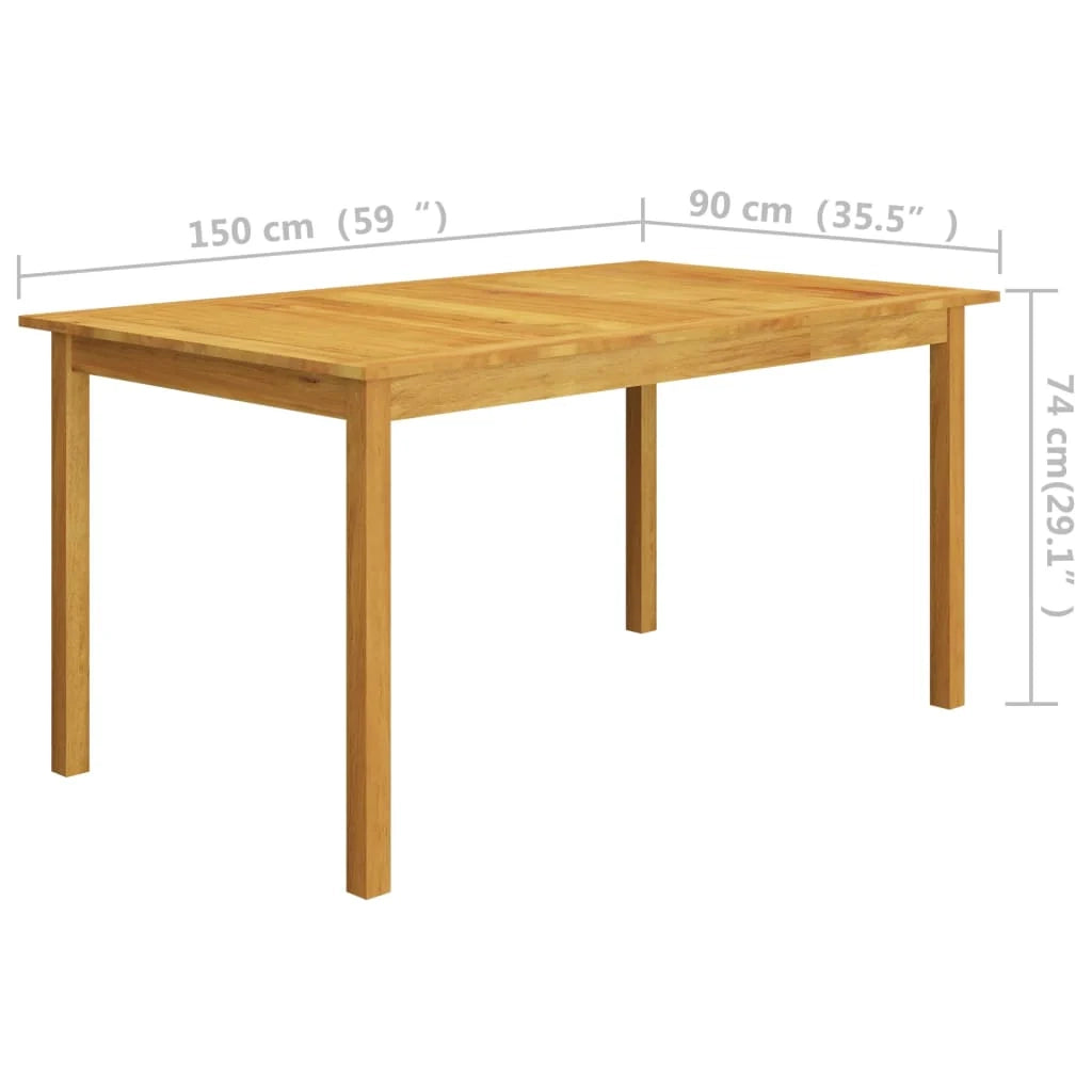Set da pranzo da giardino per esterni 7 pezzi mobili grigi 02_0013953