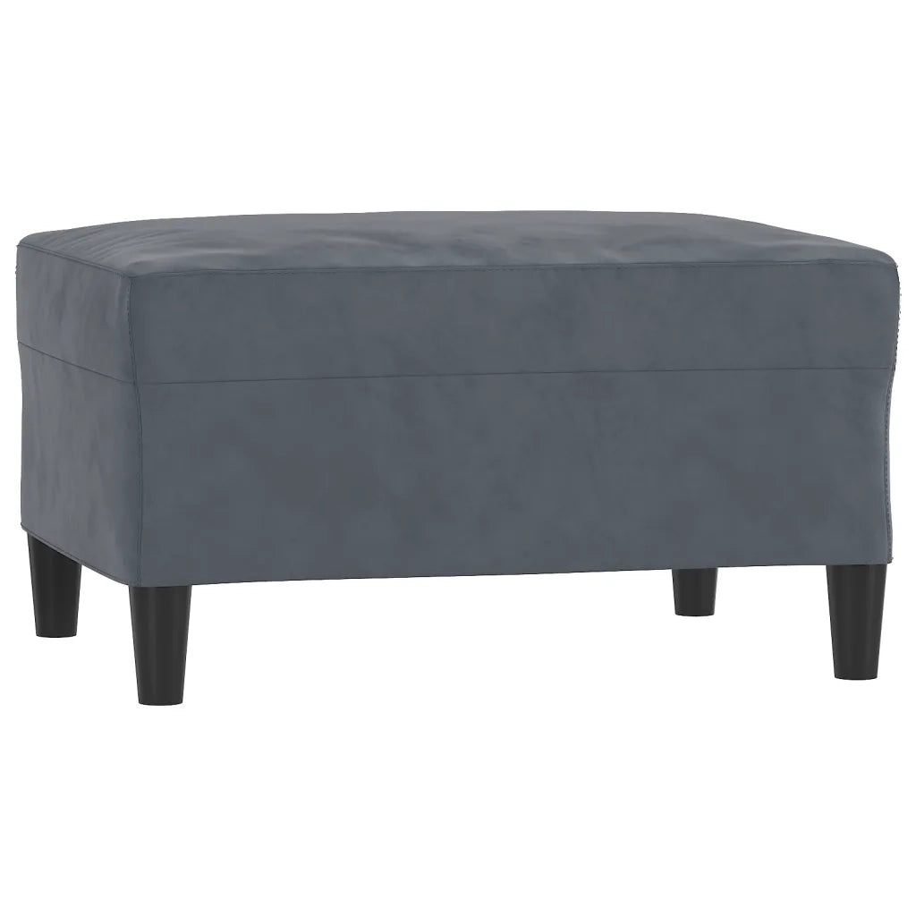 Set di Divani 3 pz con Cuscini Grigio Scuro in Velluto 3201711