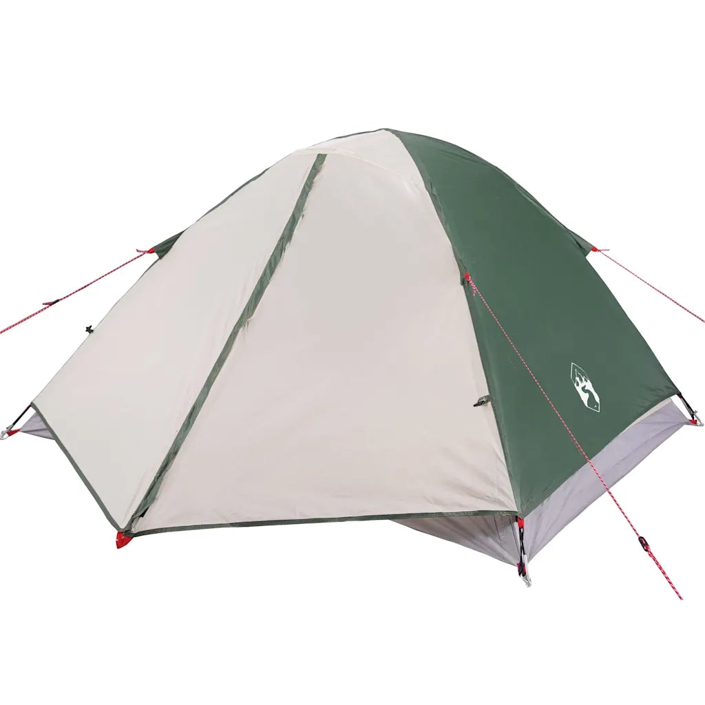 Tenda da Campeggio a Cupola per 3 Persone Verde Impermeabile 94409