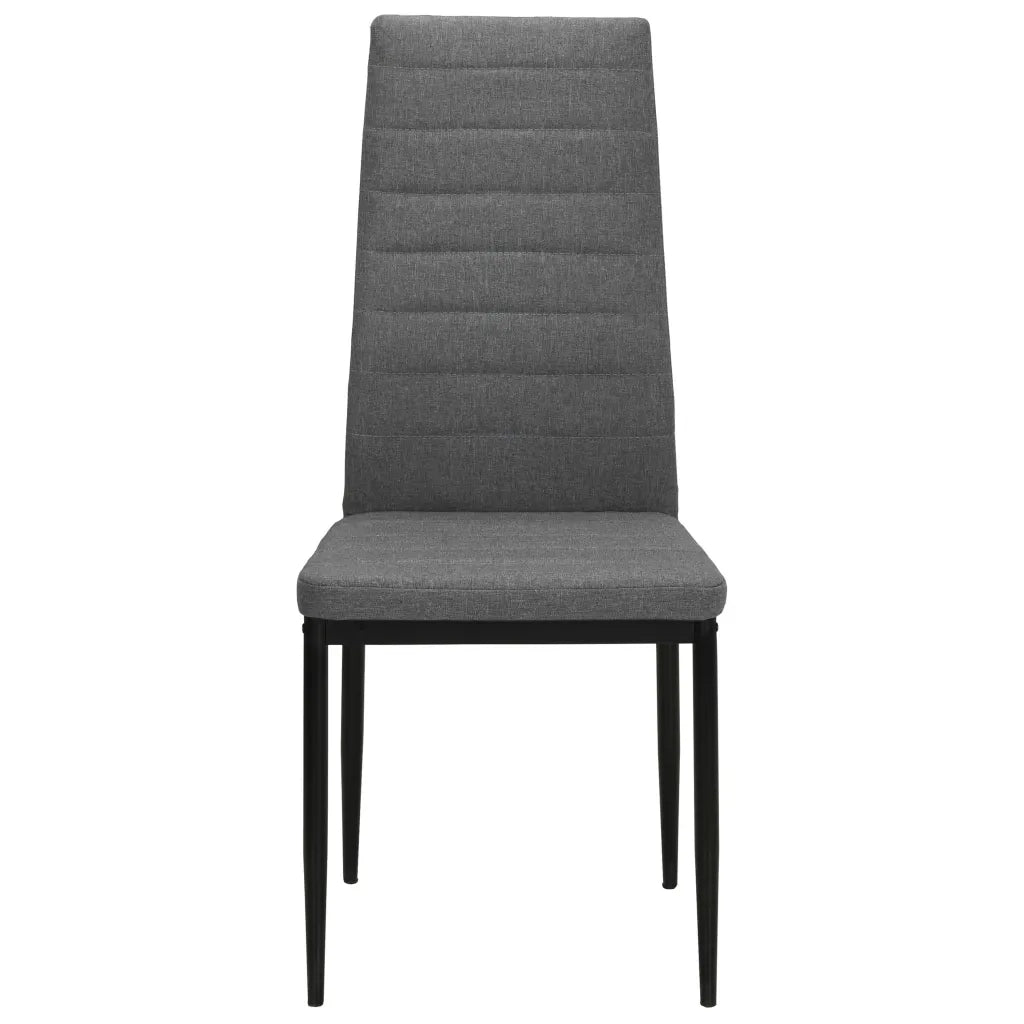 Sedie da Pranzo 4 pz Grigio Chiaro in Tessuto cod mxl 14597