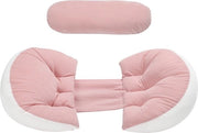 Cuscino per la gravidanza, cuscino per l'allattamento, cuscino per il lato, supporto per la pancia, cuscino per il sonno, schiena, pancia, cuscino di supporto, copertura lavabile, migliore cuscino per la madre incinta