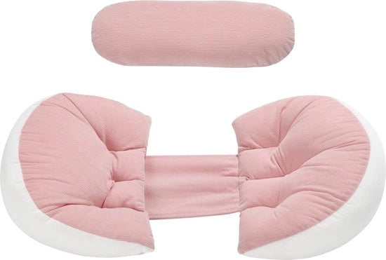 Cuscino per la gravidanza, cuscino per l'allattamento, cuscino per il lato, supporto per la pancia, cuscino per il sonno, schiena, pancia, cuscino di supporto, copertura lavabile, migliore cuscino per la madre incinta