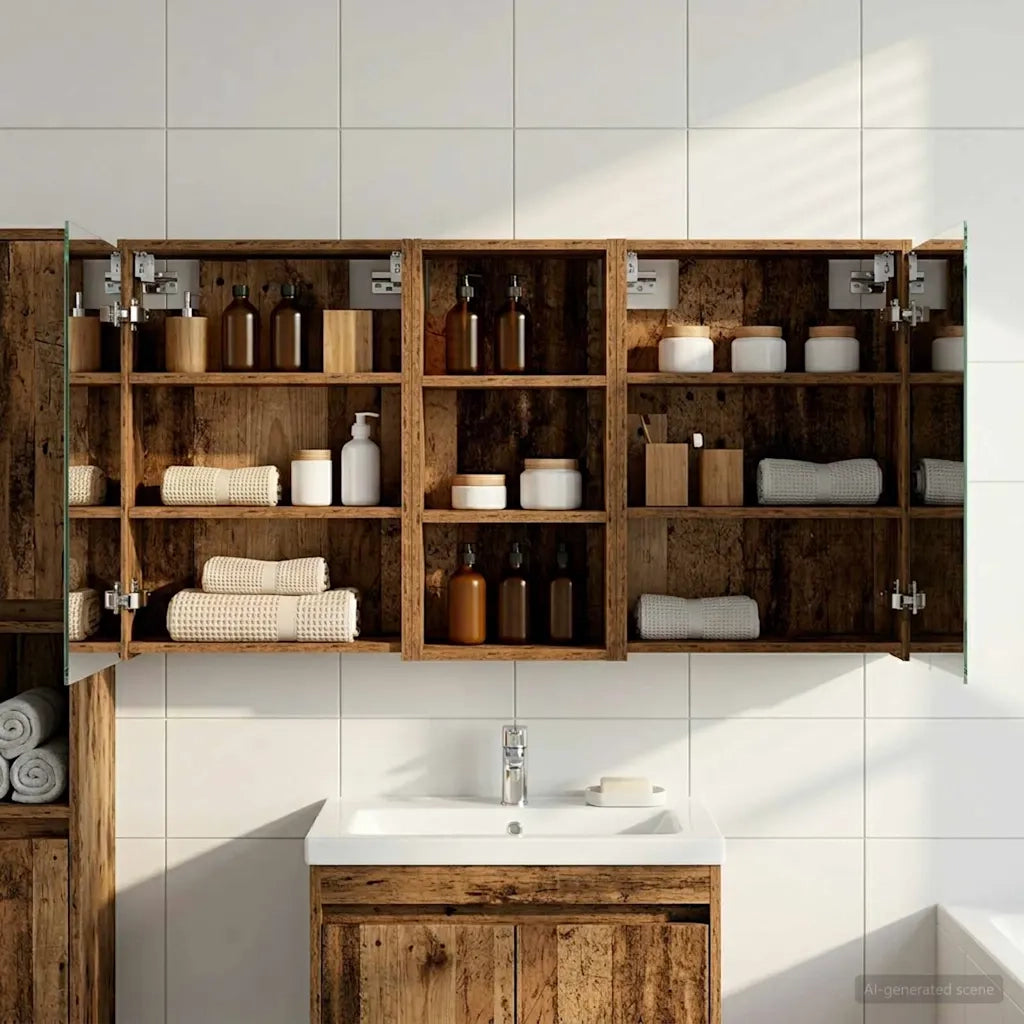 Set di Armadi da Bagno 3 pcs 116 x 16 x 62,5 cm 3403814