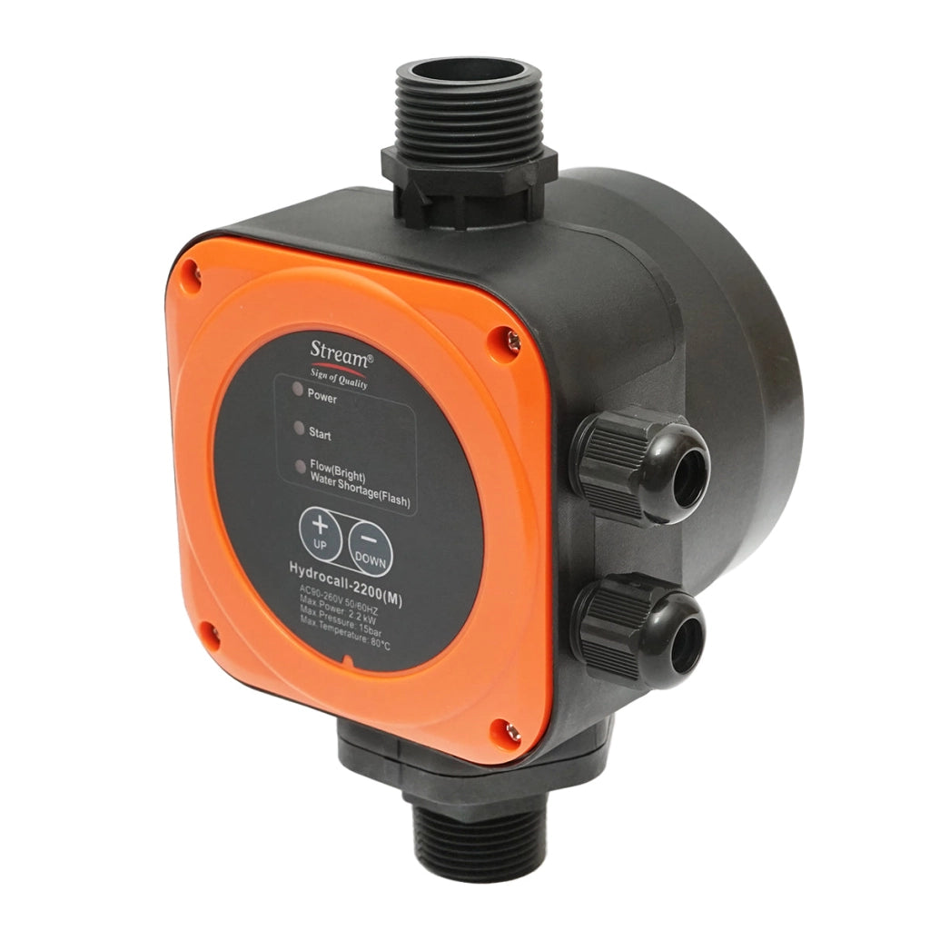 Pressostato elettronico automatico 2.2KW, 220V per pompa dell'acqua, pressione regolabile manualmente max. 15 bar, HYDROCALL-2200M