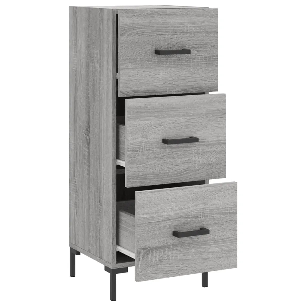 Credenza | Madia | Buffet da pranzo | Armadio da pranzo Grigio Sonoma 34,5x34x90 cm in Legno Multistrato