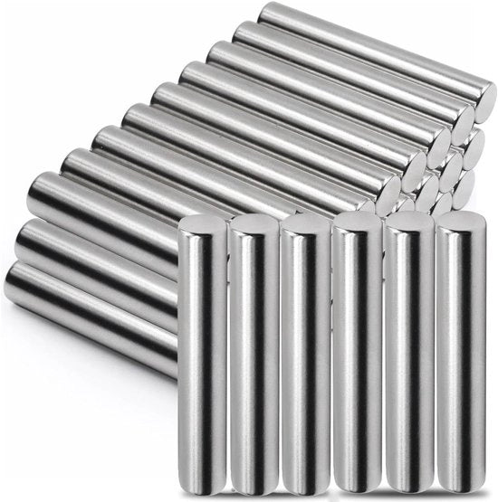 30 cilindri in acciaio inossidabile da 5 mm x 45 mm per pannelli e cassetti.