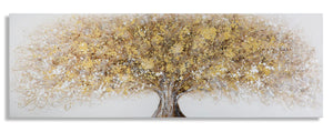 Dipinto su Tela Super Tree 180x3,8x60 cm in Legno di Pino e Canvas