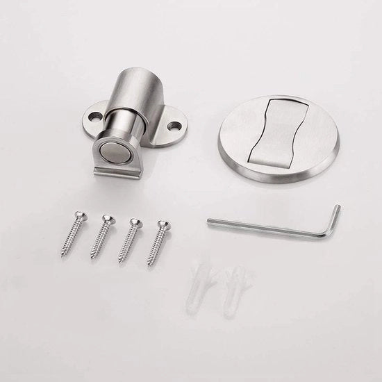 Stopper per porta magnetico da soffitto - 1 pezzo - Acciaio inossidabile