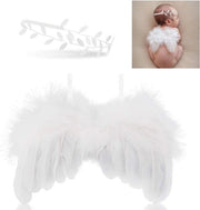 Fotografia dei neonati - Ali degli angeli per bambine con fascia per i capelli - Fotografia dei neonati con [parola chiave] [parola chiave].