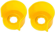 Interruttore di emergenza con coperchio protettivo - 2 pezzi - Plastica - Visibilità migliorata - Protezione e accessibilità - Pulsante di emergenza