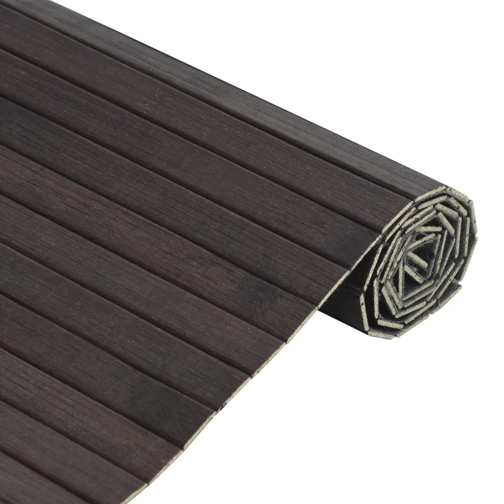 Tappeto Rettangolare Marrone Scuro 70x400 cm in BambÃ¹