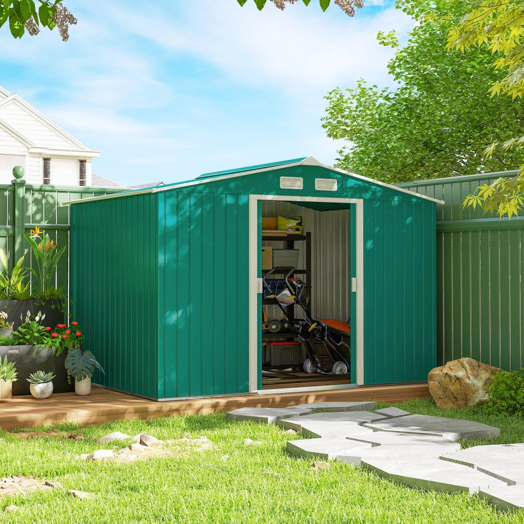 Casetta da Giardino ¨C Zephmum ¨C Verde Scuro 277x195x192 cm