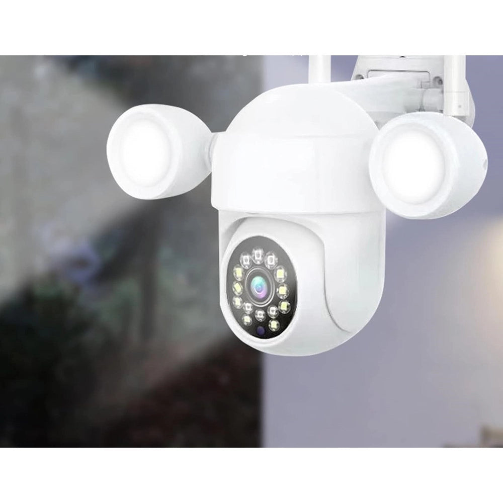 Trade Shop - Telecamera Ptz Wifi 4k Hdr Di Sicurezza Videosorveglianza Intelligente Visione Notturna -