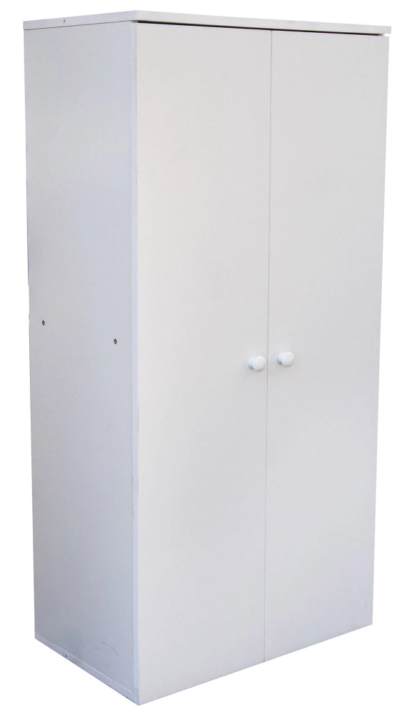 Mobiile 2 Ante 7 Ripiani 55x34x112 cm in PB Bianco
