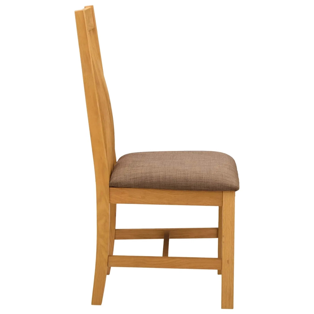 Sedia da pranzo 2 pcs Legno di Quercia Massello Grigio 42039158