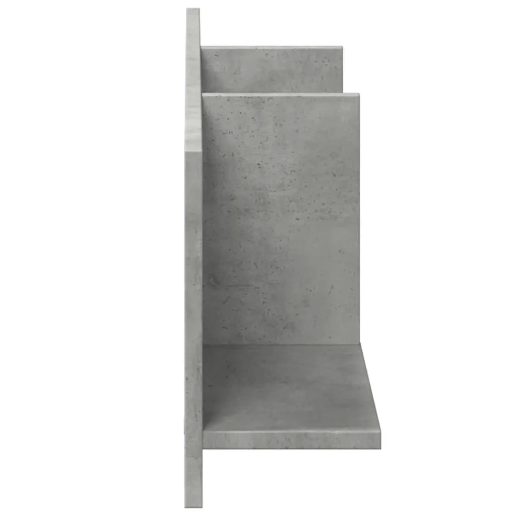 Armadietto a Muro | Mobile a Parete 100x16,5x30 cm Grigio Cemento in Truciolato