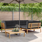 Set Divani Pallet Giardino 4pz Cuscini Legno Massello Acacia 3209361