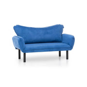 Hone, Divano Letto 2 Posti Contenitore, 140x65 cm blu