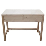 Scrivania 2 cassetti in legno massello abete grezzo l.110 p.55 h.80 (3319) - Mobili 2G