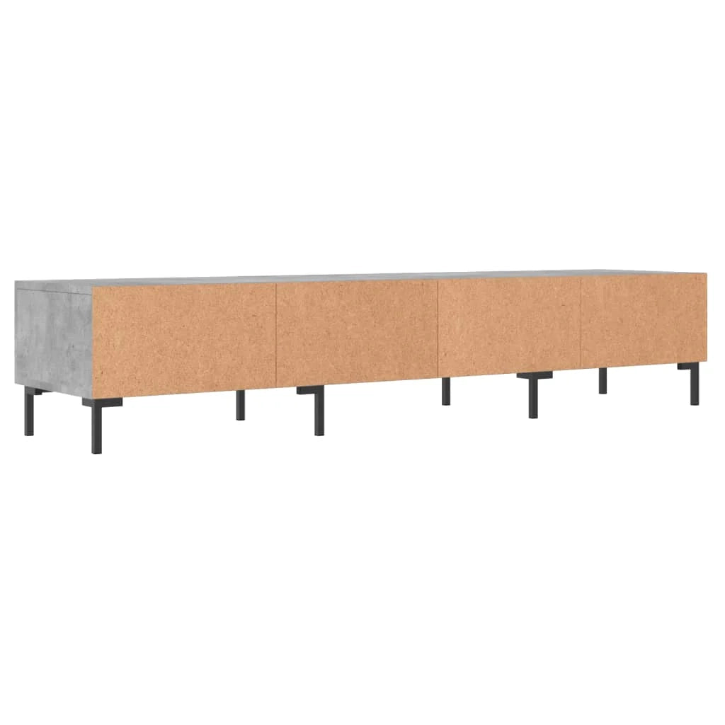 Mobile TV multimediale scaffale TV credenza mobile TV sala da pranzo soggiorno camera da letto 150 x 36 x 30 cm legno ingegnerizzato grigio 02_0026026