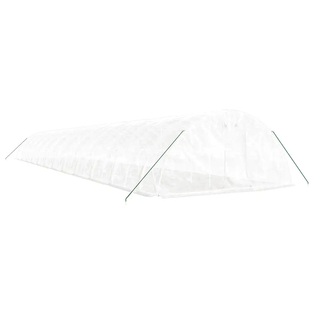 Serra con Telaio in Acciaio Bianco 120 mÂ² 24x5x2,3 m