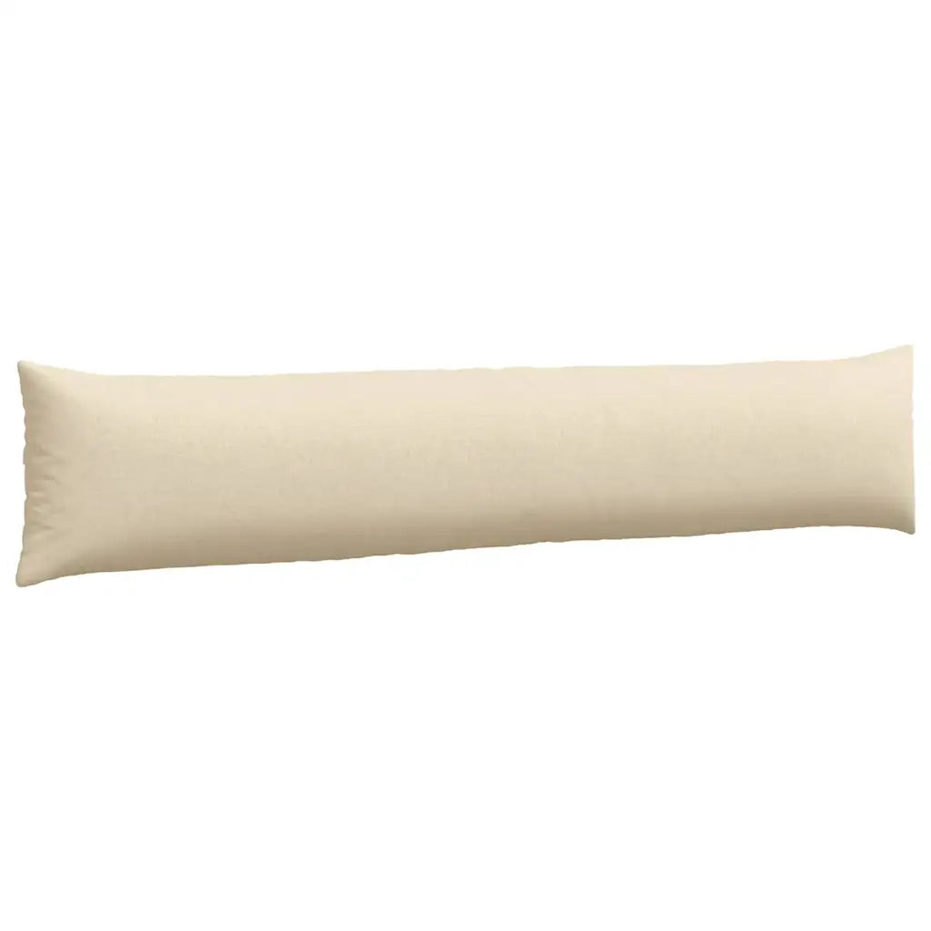 Cuscini da Divano 2 pz | Cuscini per sedie Crema 200 x 40 cm Tessuto