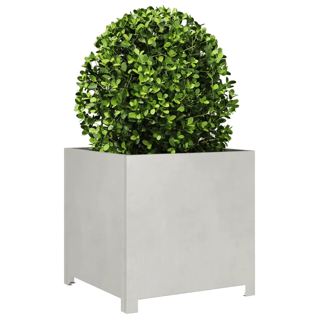 Fioriera da Giardino-Vaso da Esterno 50x50x50 cm in Acciaio Inox 742827