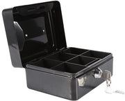 Safetta Antincendio - Scatola di Sicurezza con Chiave a Numeri - Cassaforte - Scatola di Deposito con Chiave - Piccola Cassaforte - Scatola di Sicurezza in Acciaio 15x12x7,5 cm - Scatola di Sicurezza Antincendio