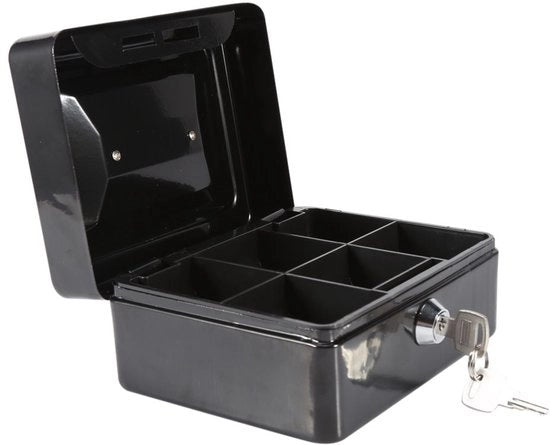 Safetta Antincendio - Scatola di Sicurezza con Chiave a Numeri - Cassaforte - Scatola di Deposito con Chiave - Piccola Cassaforte - Scatola di Sicurezza in Acciaio 15x12x7,5 cm - Scatola di Sicurezza Antincendio
