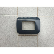 Trade Shop - Placca Placchetta Placchette Compatibili Per Serie Axolute Bticino Colorate Fori - Grigio Scuro -7 Fori     -
